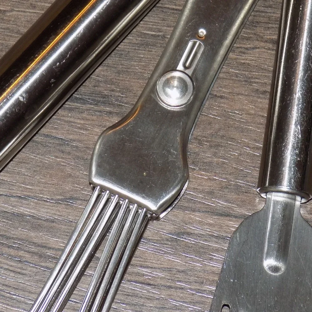 Kuhn Rikon Kitchen Tool Set Stainless Spatula Masher Tongs